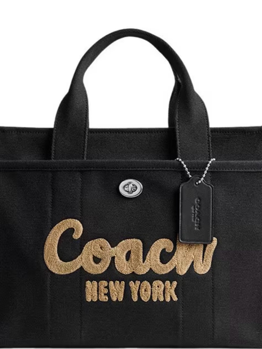 Coach Black Canvas Tote